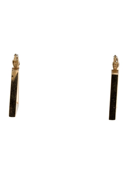 Earrings 14K Square Hollow Hoop Earrings