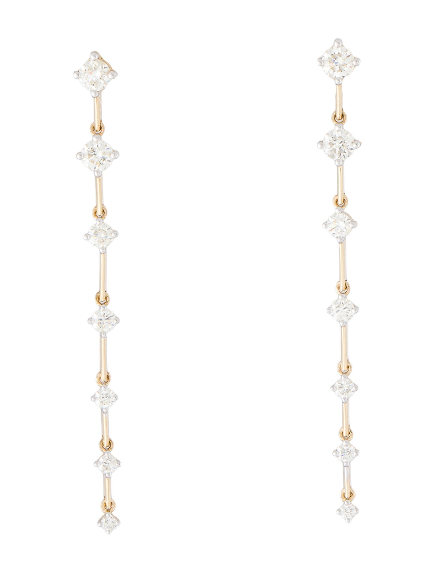 Earrings 14K 1.05ctw Diamond Drop