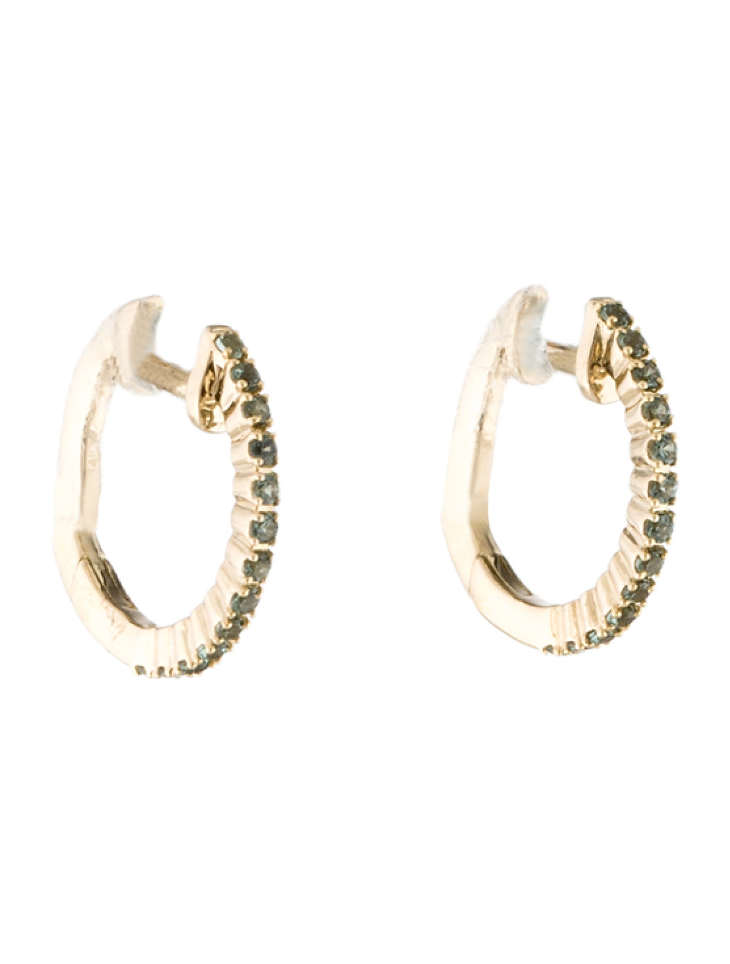 Earrings 14K Spinel Huggie Earrings