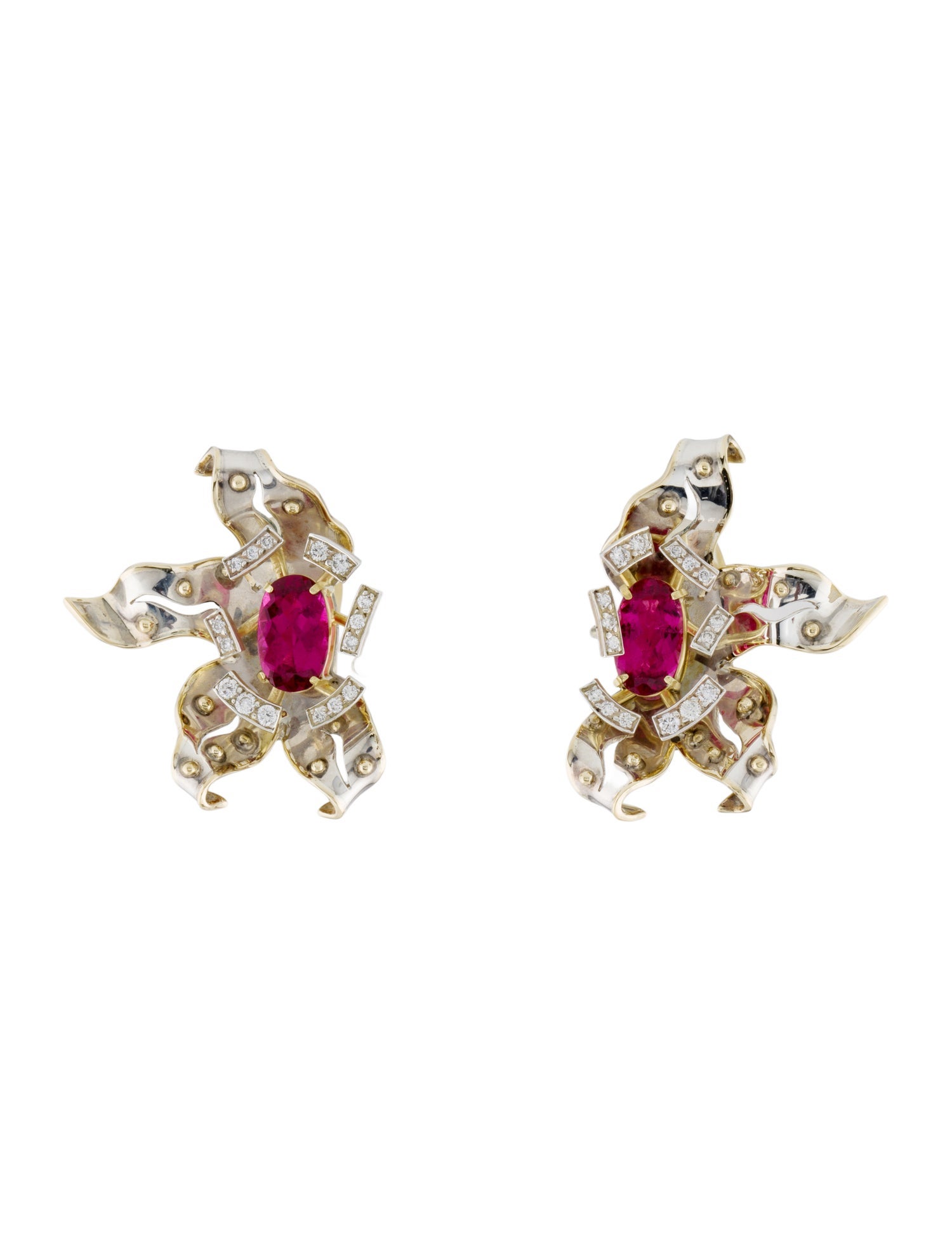 Earrings Patricia Fruttauro Tourmaline & Diamond Clip-On