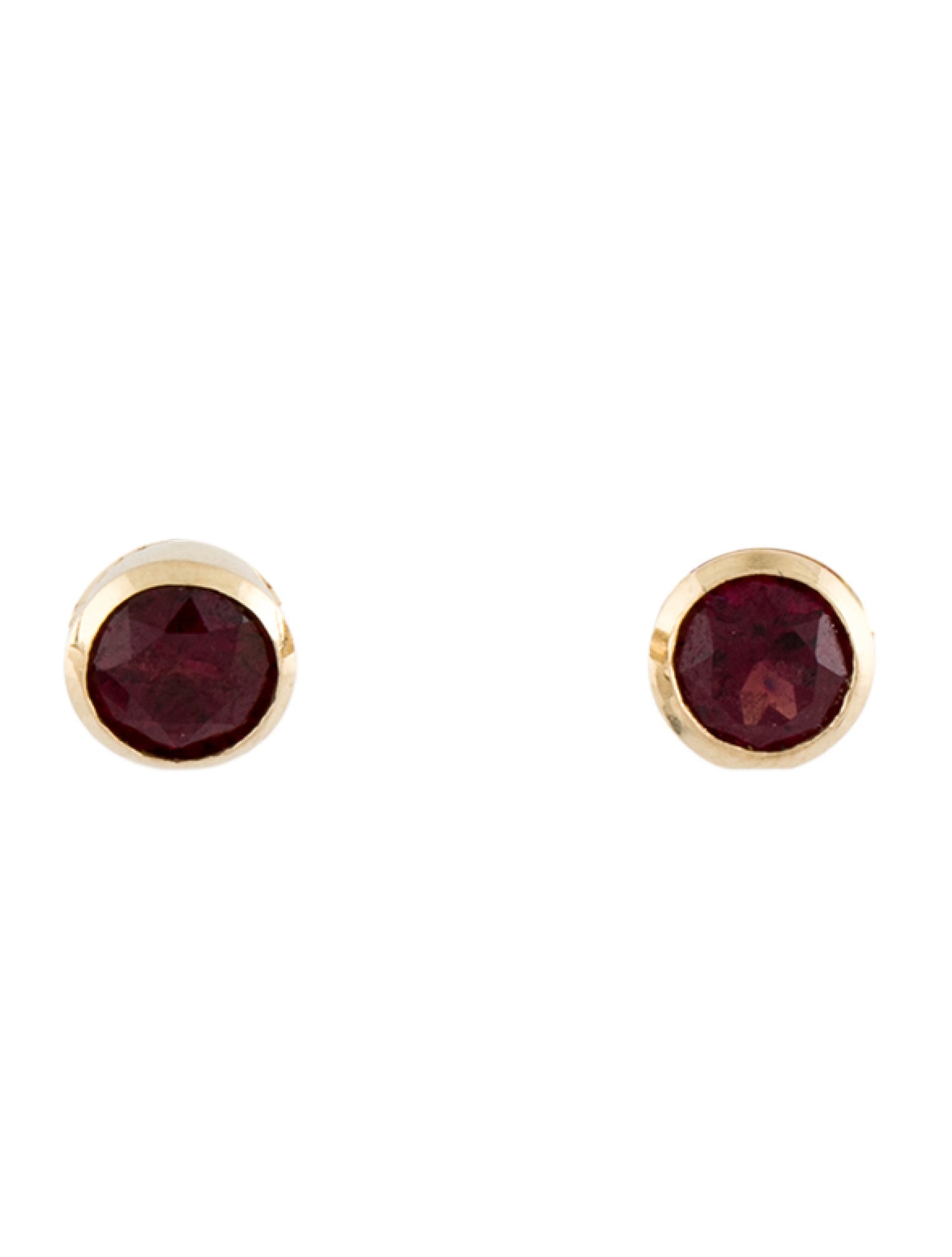 Earrings 14K Garnet Stud Earrings