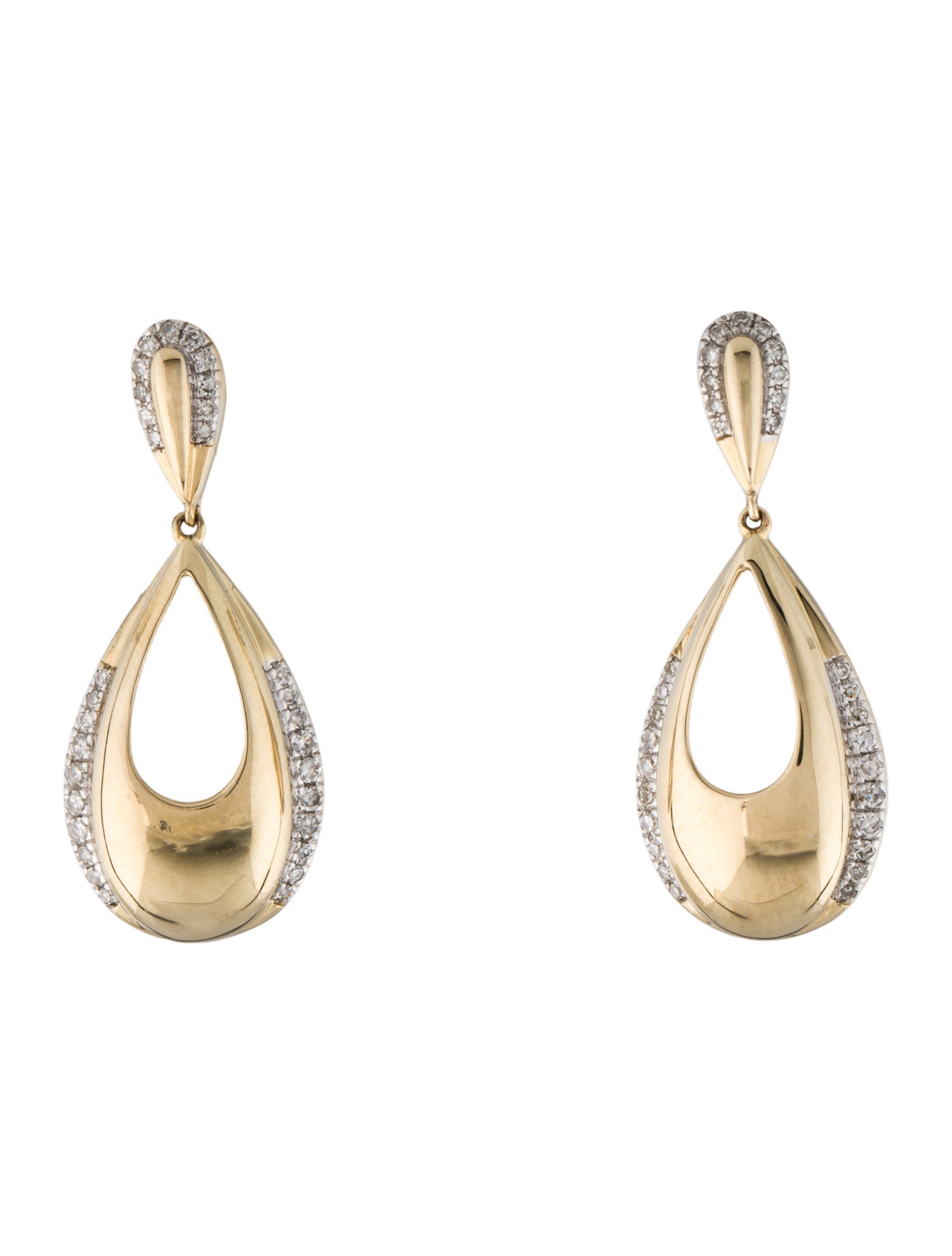 Earrings 14K Diamond Drop Earrings