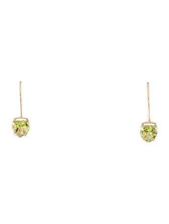 Earrings 10K Peridot Drop Earrings