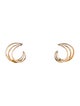 Earrings 14K Half Swirl Stud Earrings