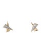 Earrings 14K 'X' Diamond Stud Earrings