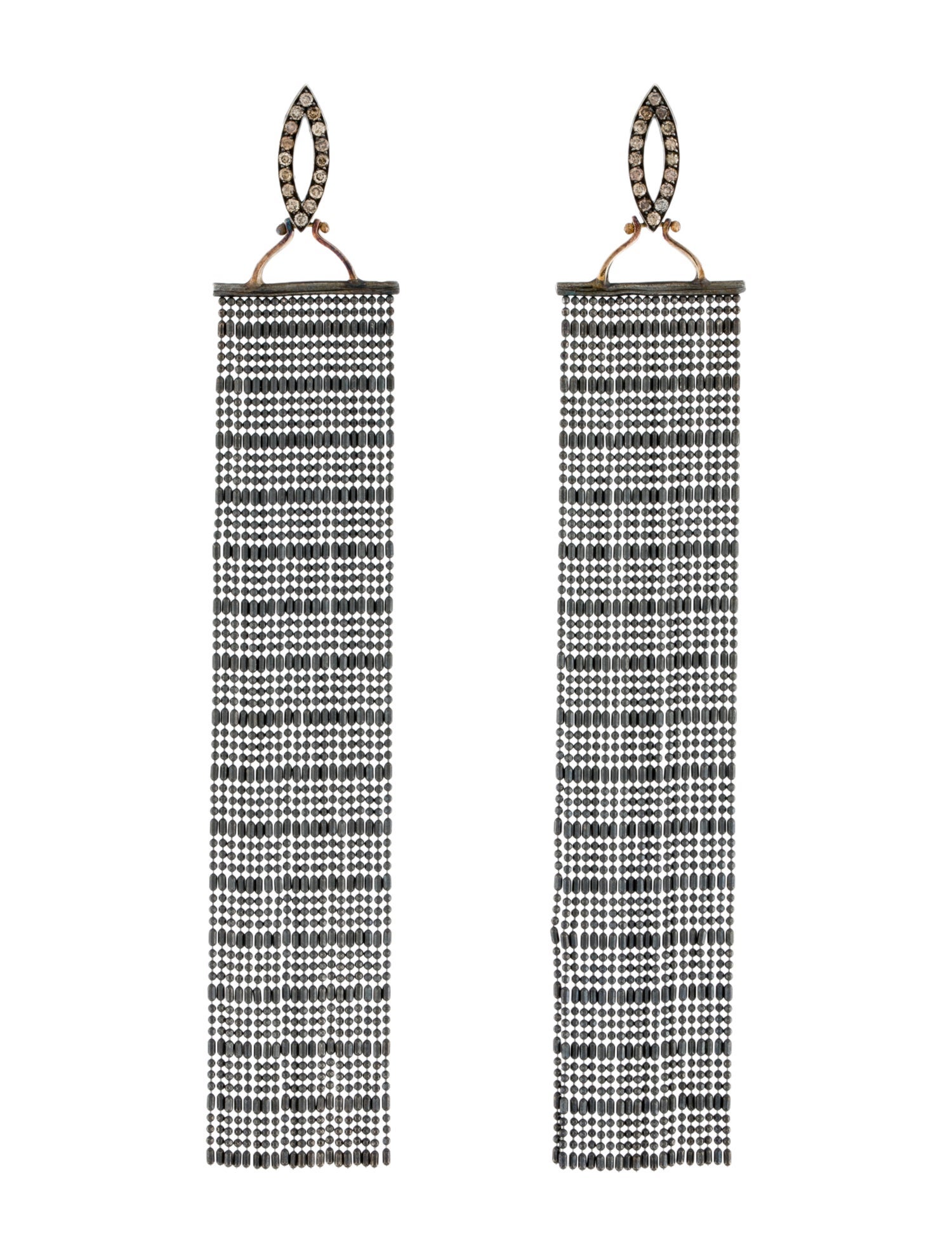 Earrings Diamond Beaded Chandelier