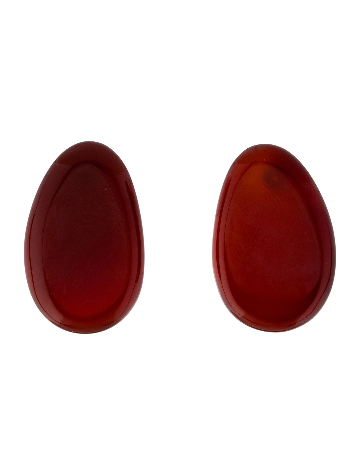 Earrings 18K Carnelian Stud Drop Earrings