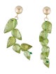Earrings 14K Peridot Bead Drop Earrings