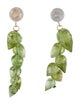 Earrings 14K Peridot Bead Drop Earrings