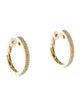 Earrings 14K Diamond Hoop Earrings