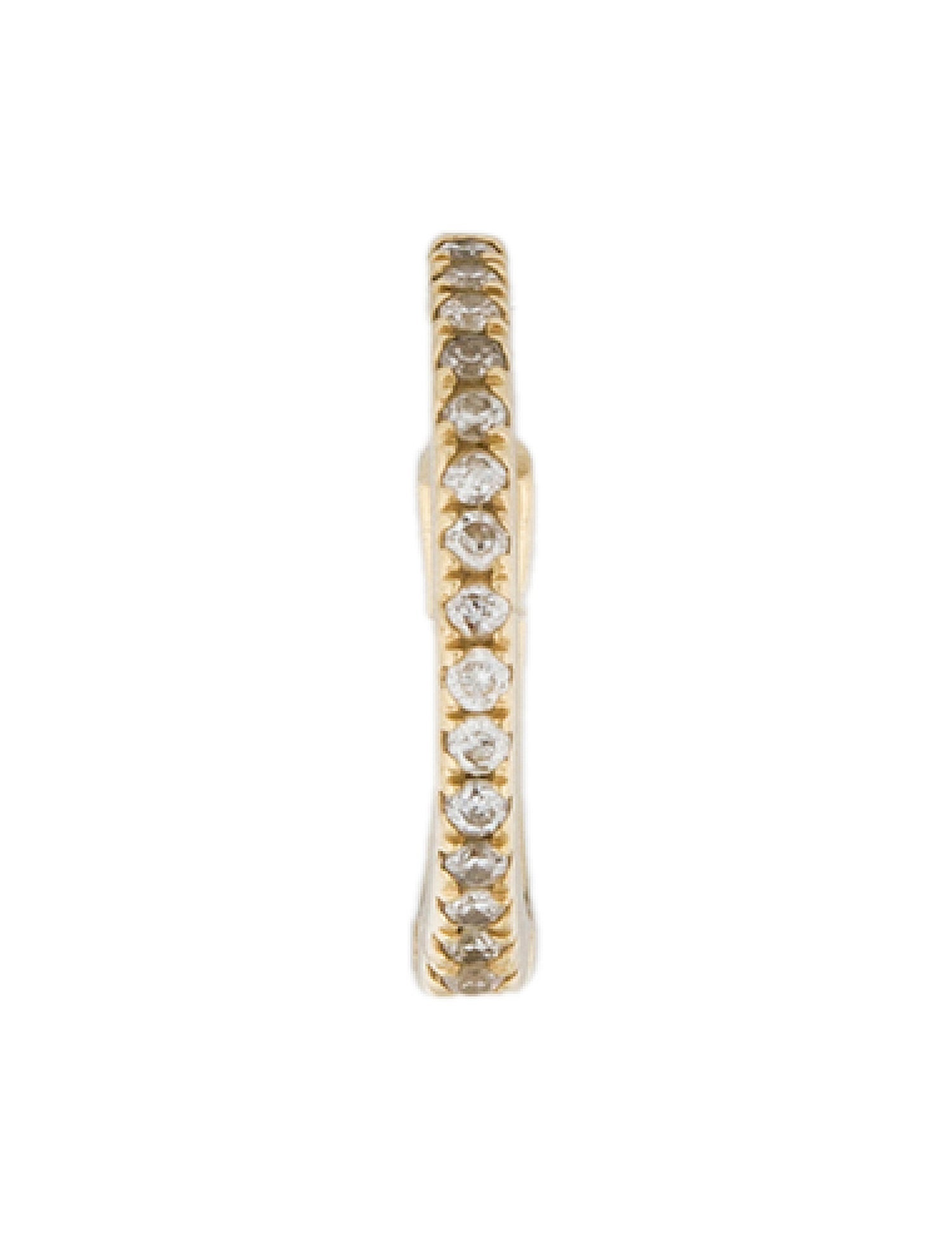 Earrings 14K Diamond Single Huggie Earring
