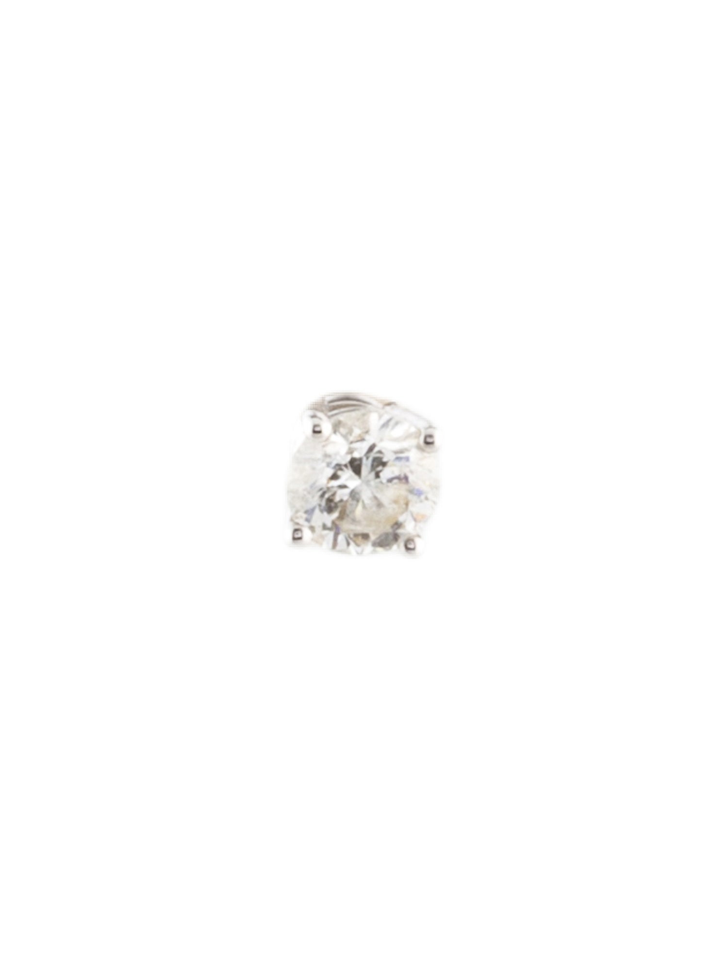 Earrings 14K Diamond Single Solitaire Stud Earring