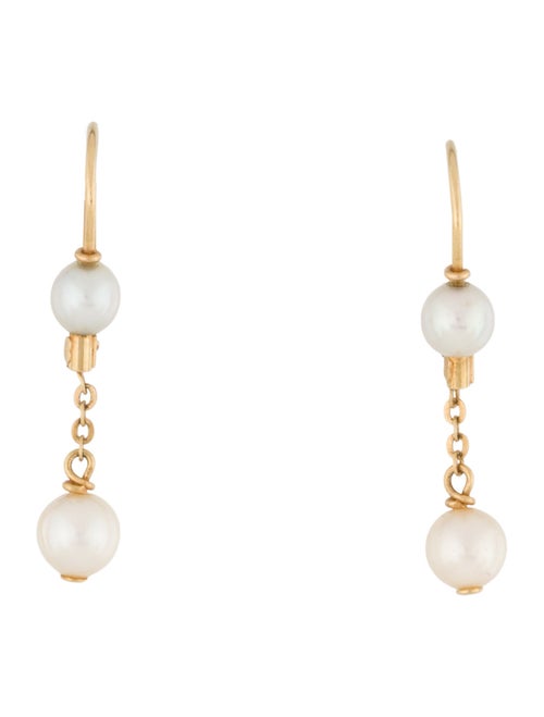 Earrings 18K Pearl Drop Earrings