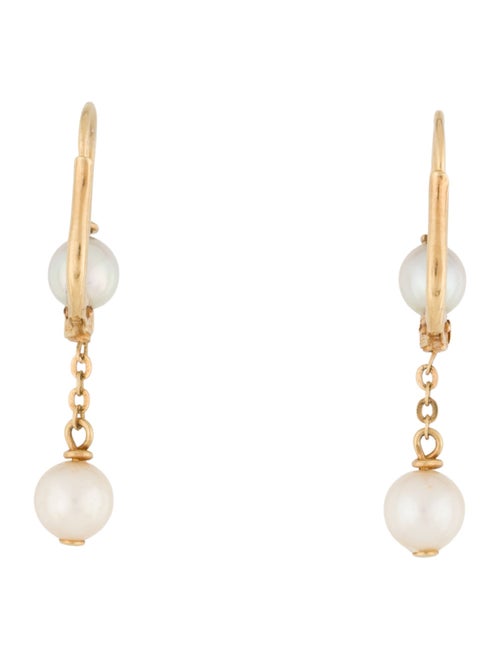 Earrings 18K Pearl Drop Earrings