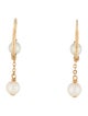 Earrings 18K Pearl Drop Earrings