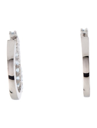 Earrings 14K Topaz Hoop Earrings