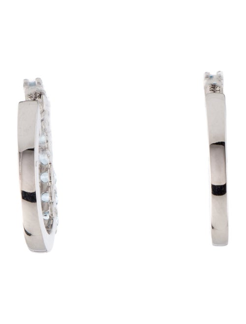 Earrings 14K Topaz Hoop Earrings
