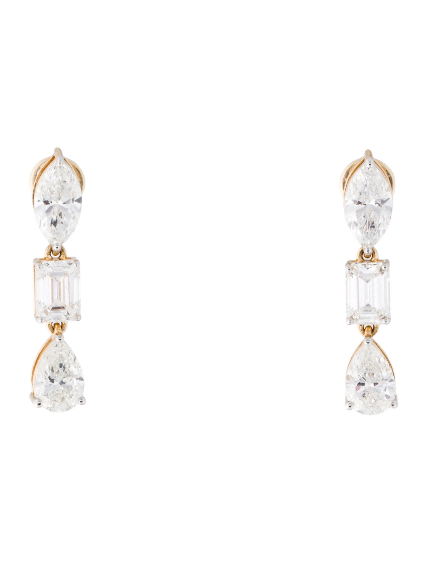 Earrings 14K 2.84ctw Lab-Grown Diamond Drop