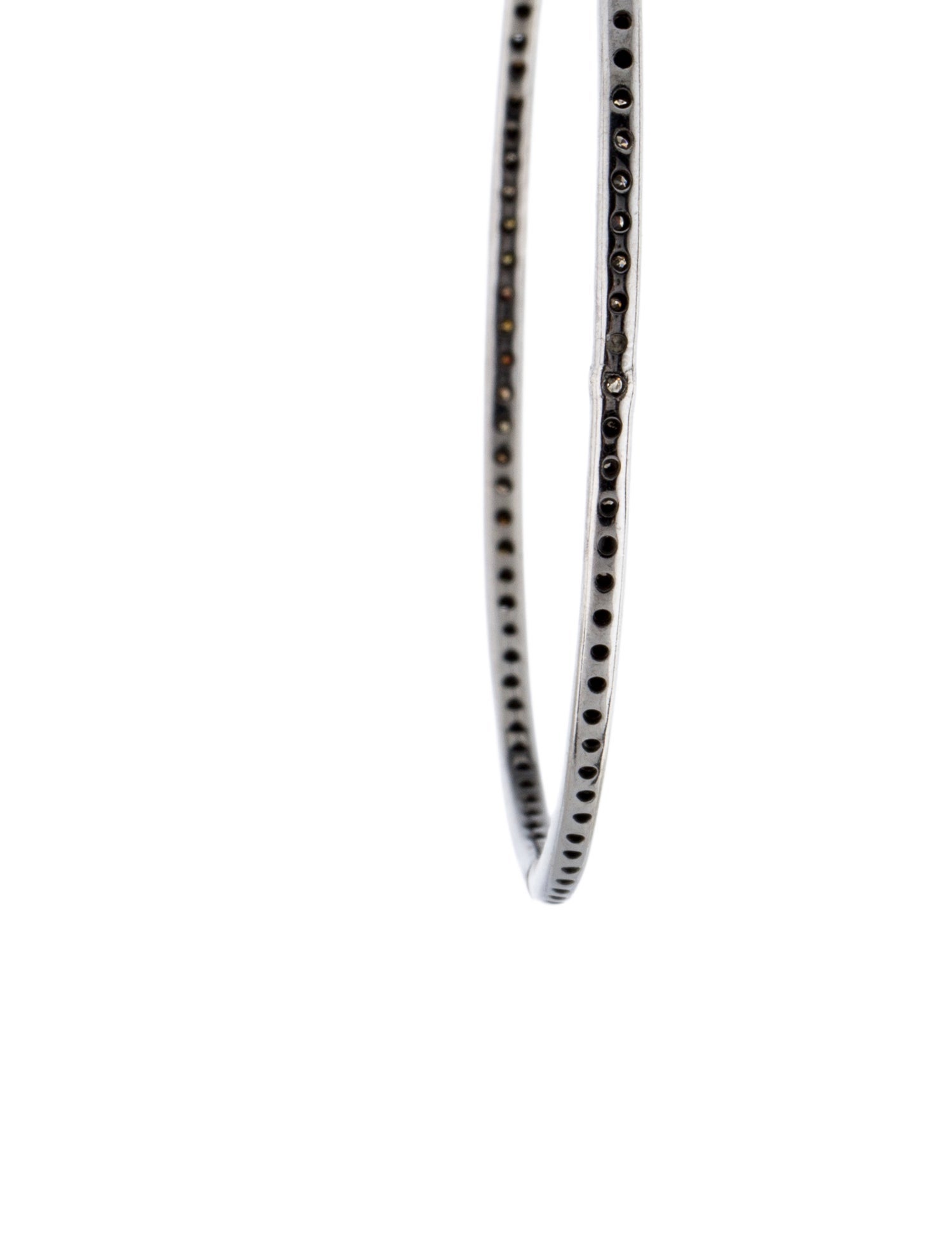 Earrings 14K Diamond Huggie Hoop