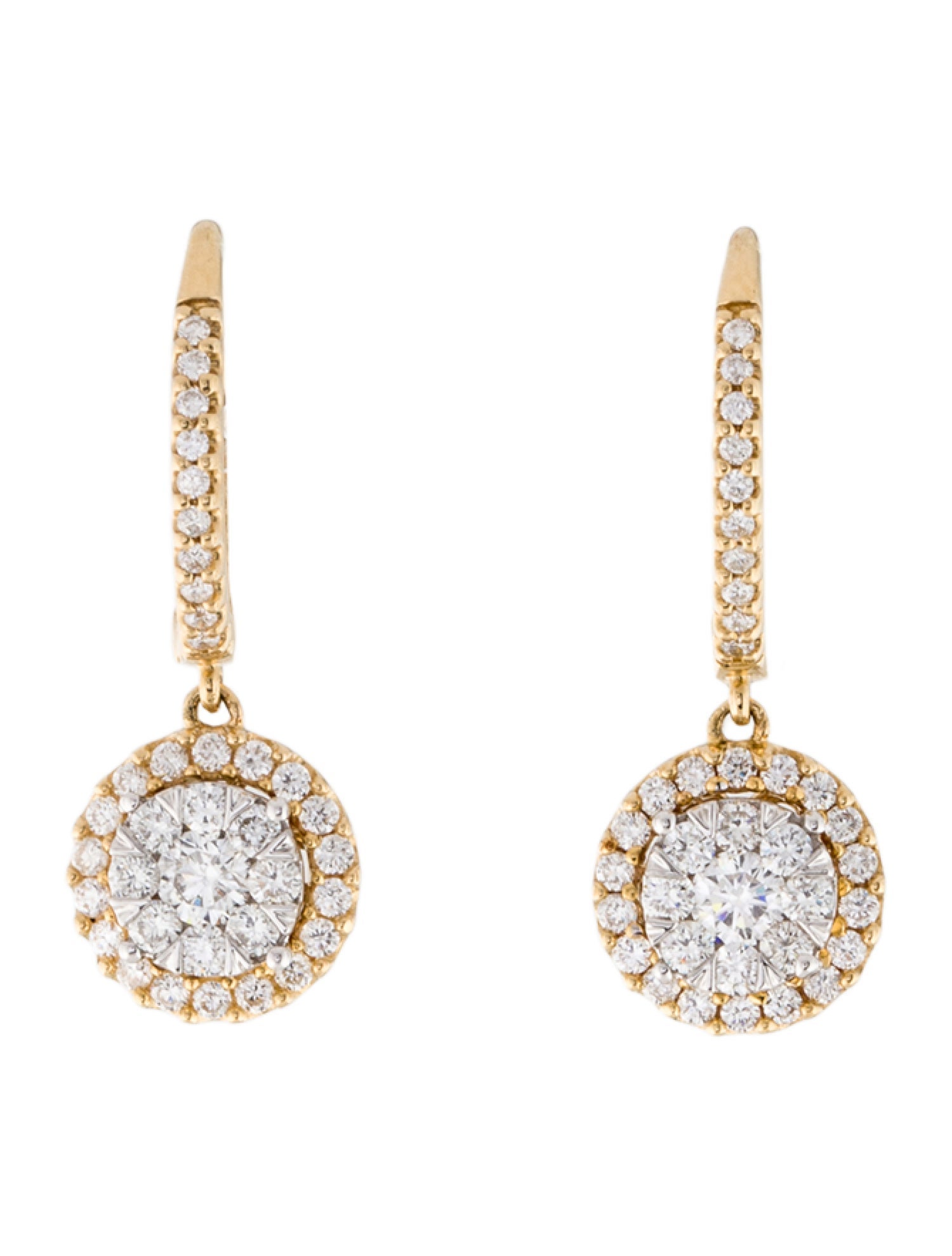 Earrings 14K Diamond Drop