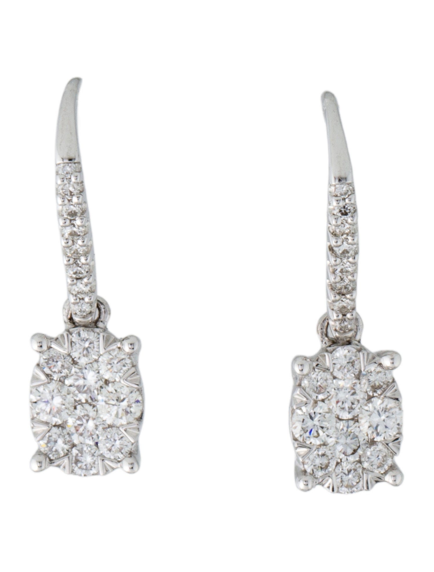 Earrings 14K Diamond Drop Earrings