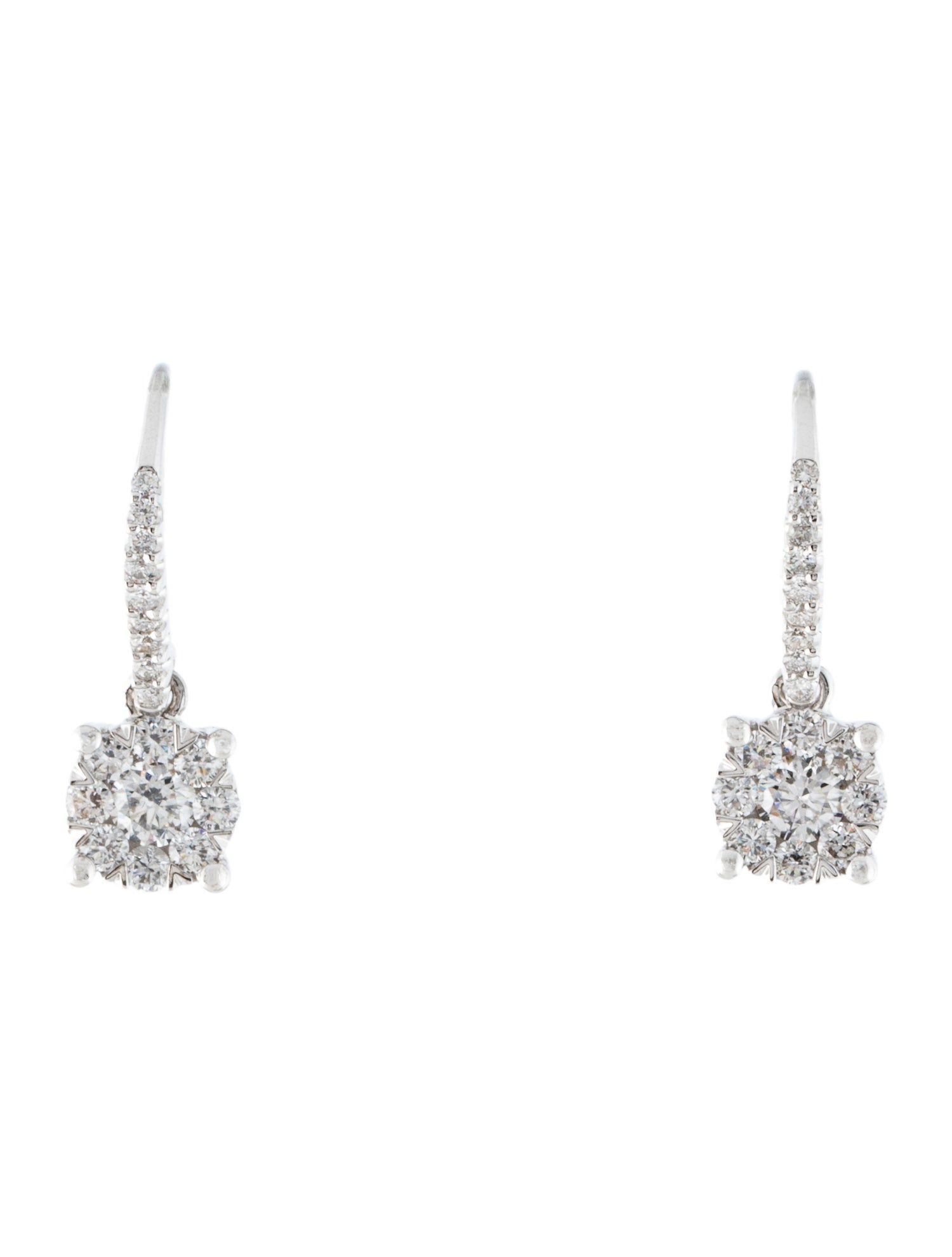 Earrings 14K Diamond Drop Earrings