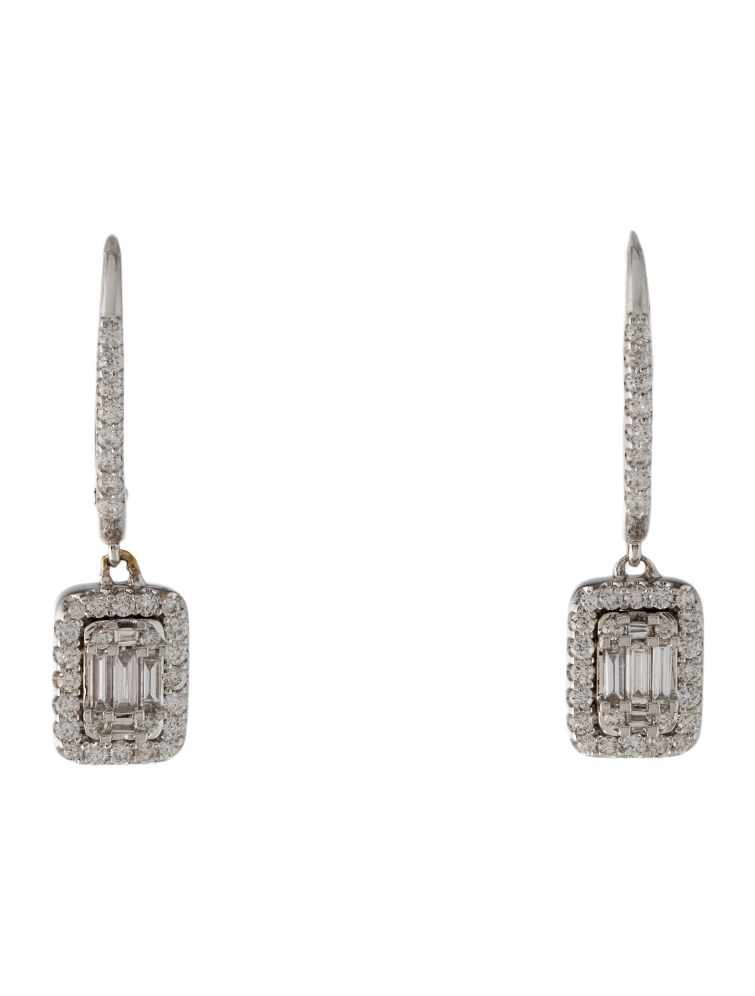 Earrings 14K Diamond Drop Earrings