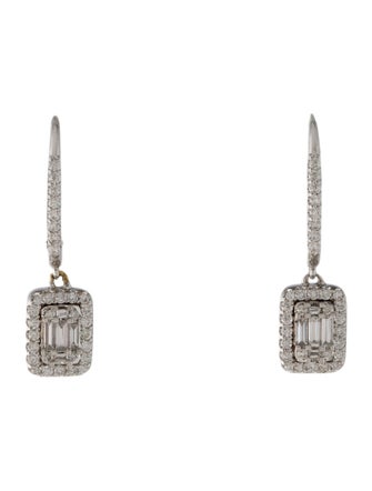 Earrings 14K Diamond Drop Earrings