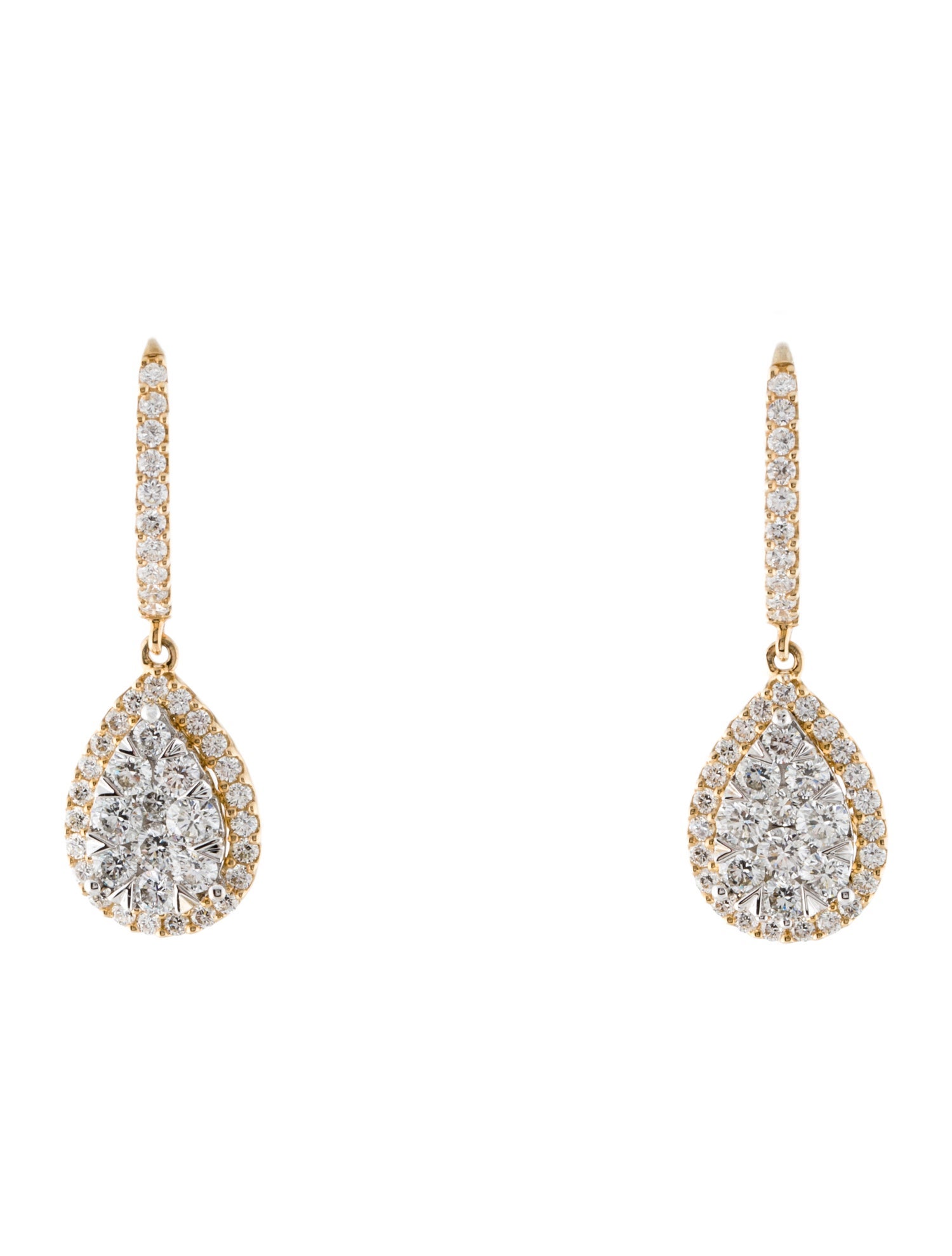 Earrings 14K 2.00ctw Diamond Drop Earrings