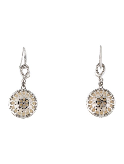 Earrings 14K Pearl & Diamond Drop Earrings
