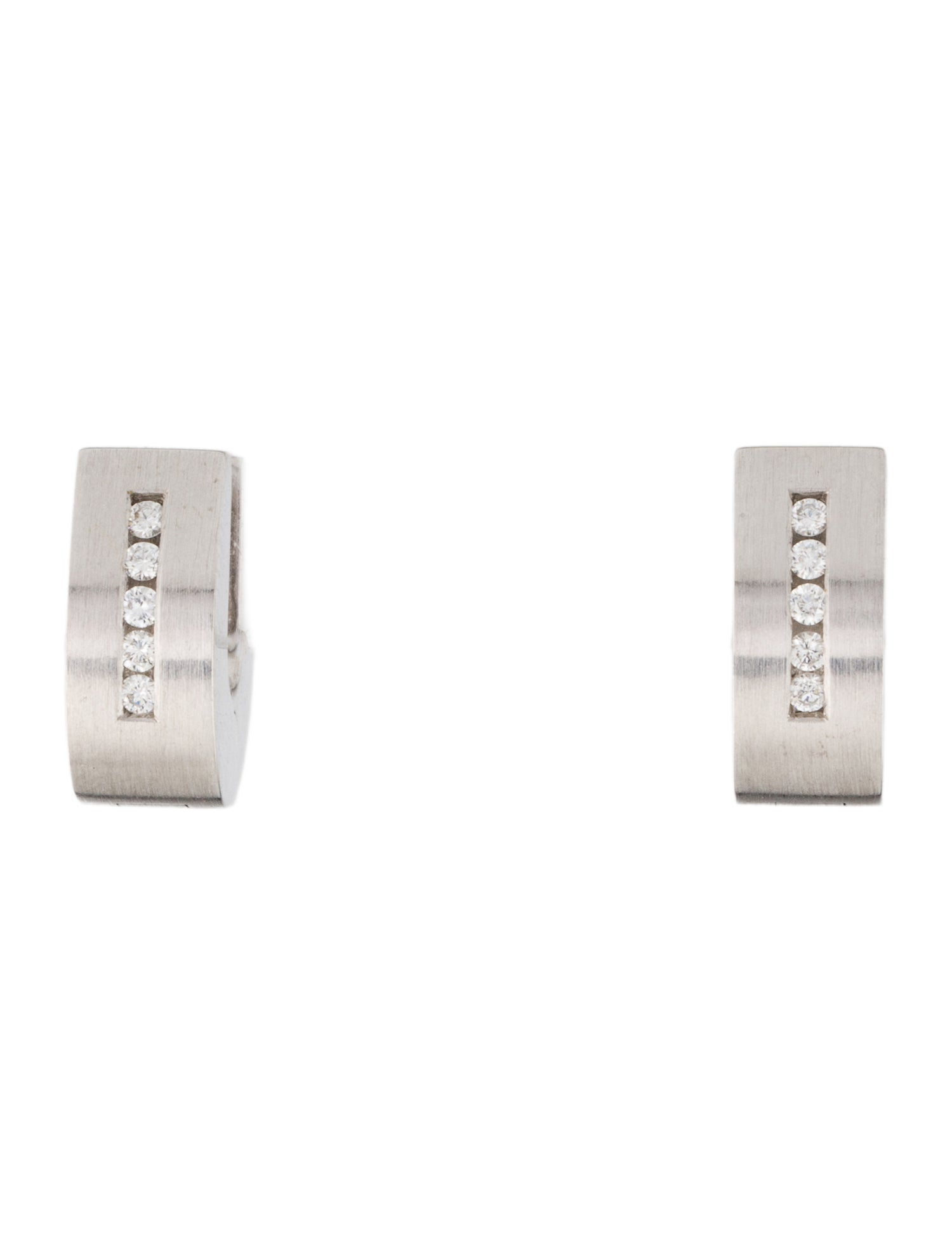 Earrings 18K Diamond Huggie