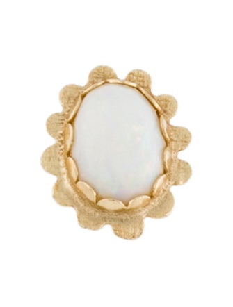 Earrings 14K Opal Single Stud Earring