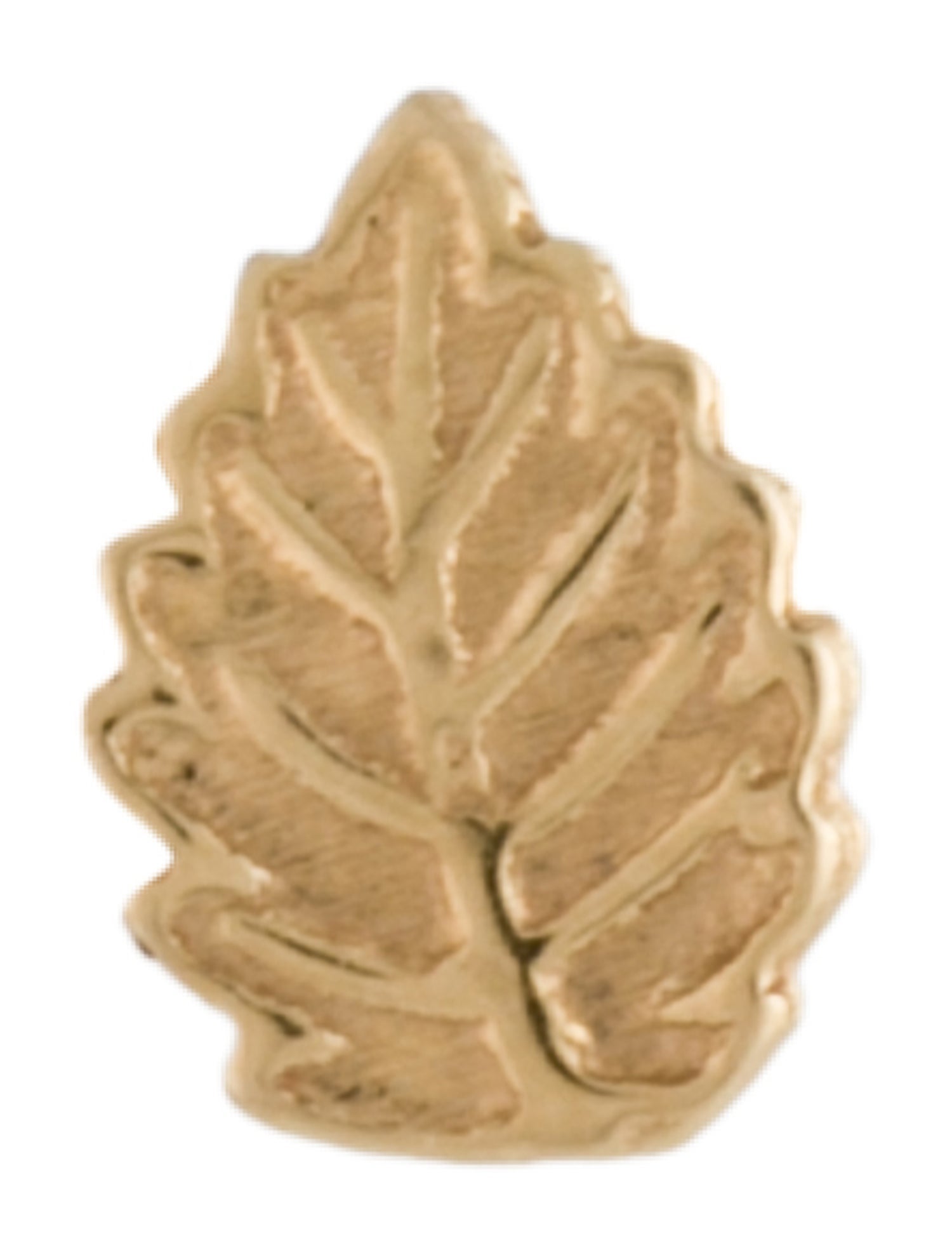 Earrings 14K Leaf Single Stud Earring