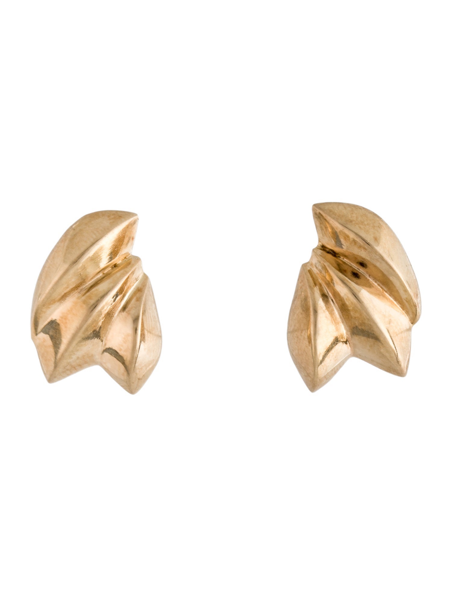 Earrings 14K Geometric Stud earrings.