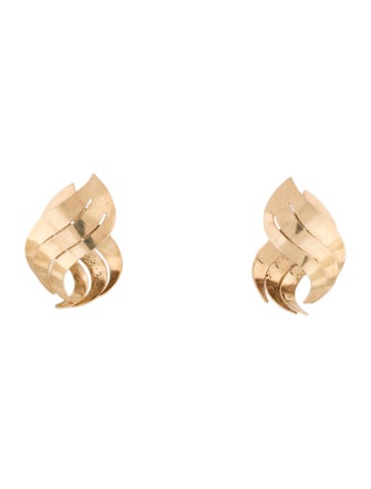Earrings 14K Joan Michlin Geometric Freeform Earrings