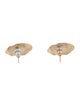 Earrings 14K Textured Round Disc Stud Earrings