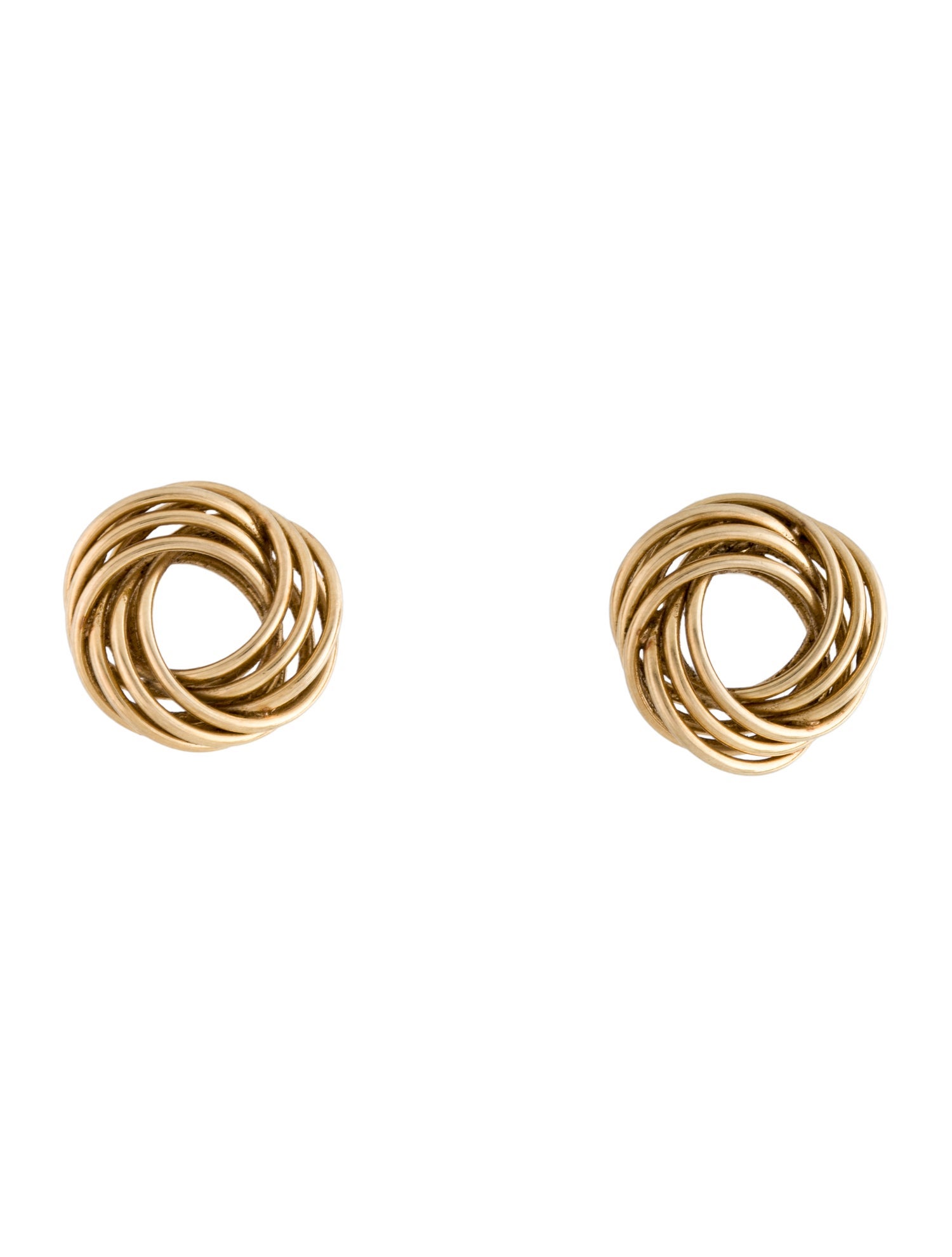 Earrings 14K Knot Woven Stud Earrings