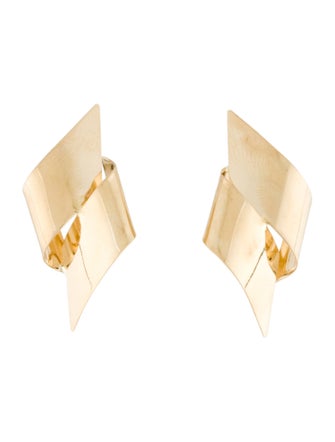 Earrings Joan Michlin14K Geometric Ribbon Earrings