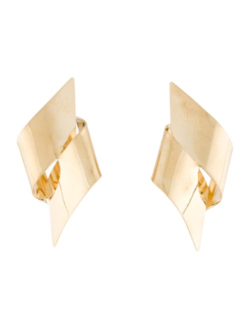 Earrings Joan Michlin14K Geometric Ribbon Earrings