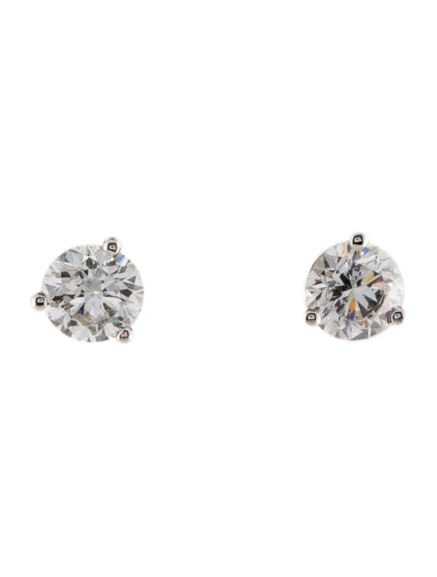 Earrings 18K 1.01ctw Diamond Stud