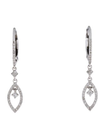 Earrings 14K Diamond Drop Earrings