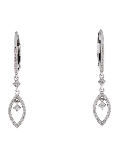 Earrings 14K Diamond Drop Earrings