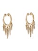 Earrings 14K Diamond Spike Fringe Huggie Earrings
