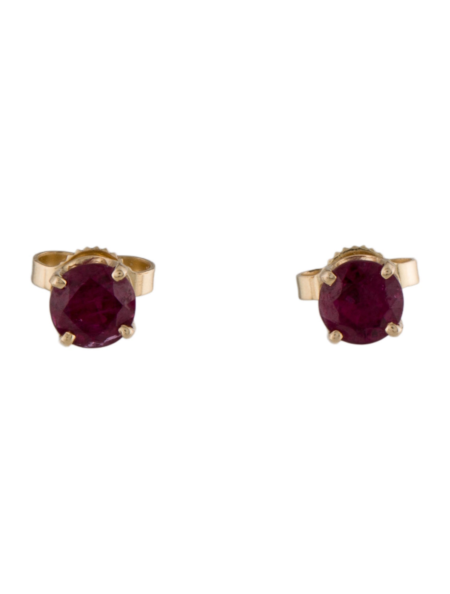 Earrings 14K 1.01ctw Ruby Stud Earrings