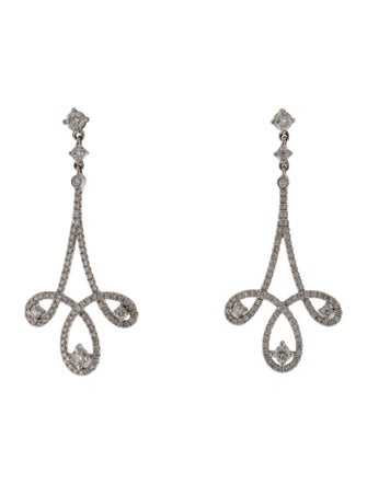 Earrings 18K 1.47ctw Diamond Drop Earrings