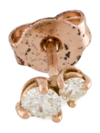 Earrings 14K Diamond Single Stud Earring