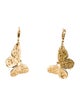Earrings 18K Diamond & Enamel Butterfly Drop Earrings