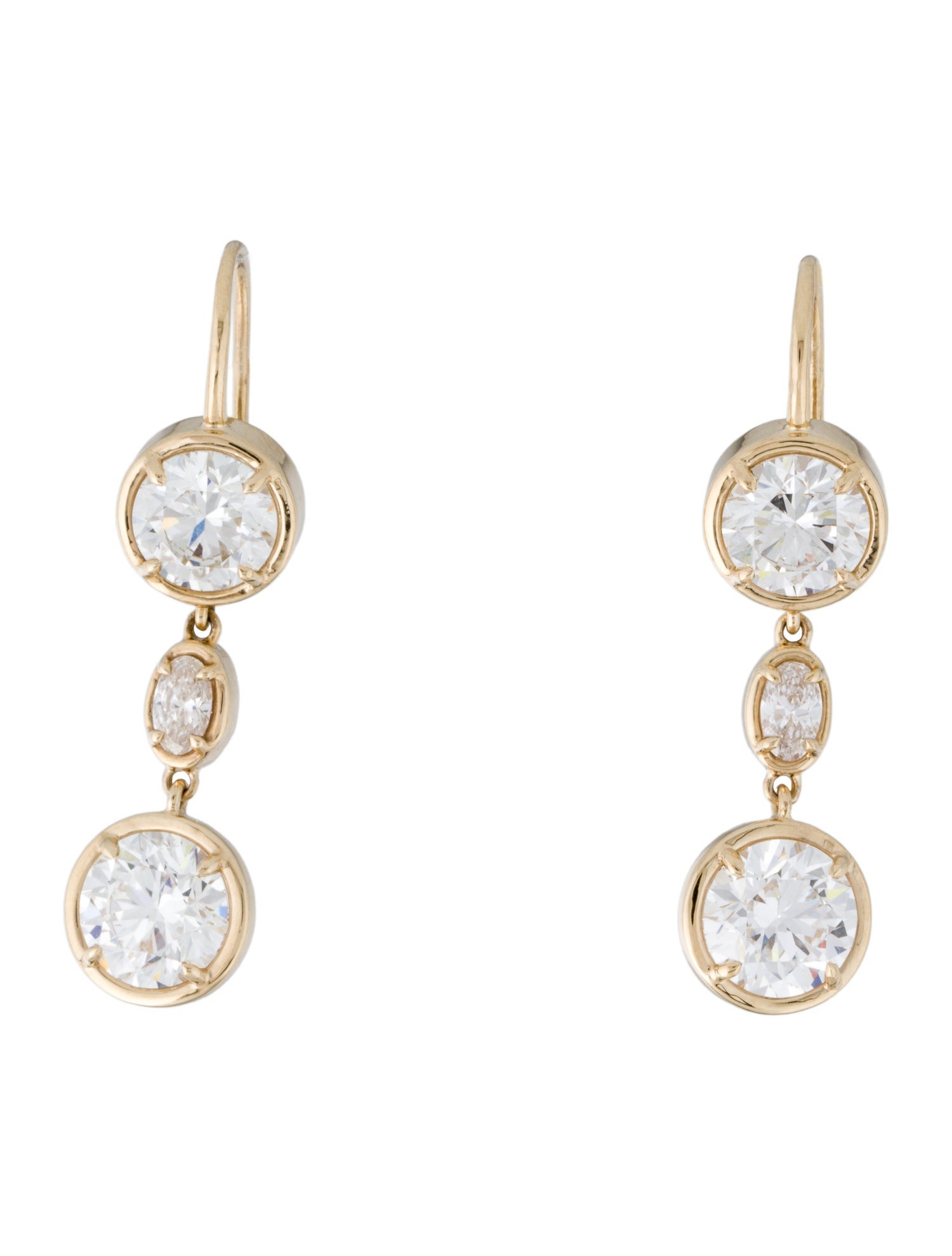 Earrings 14K 7.06ctw Lab-Grown Diamond Drop