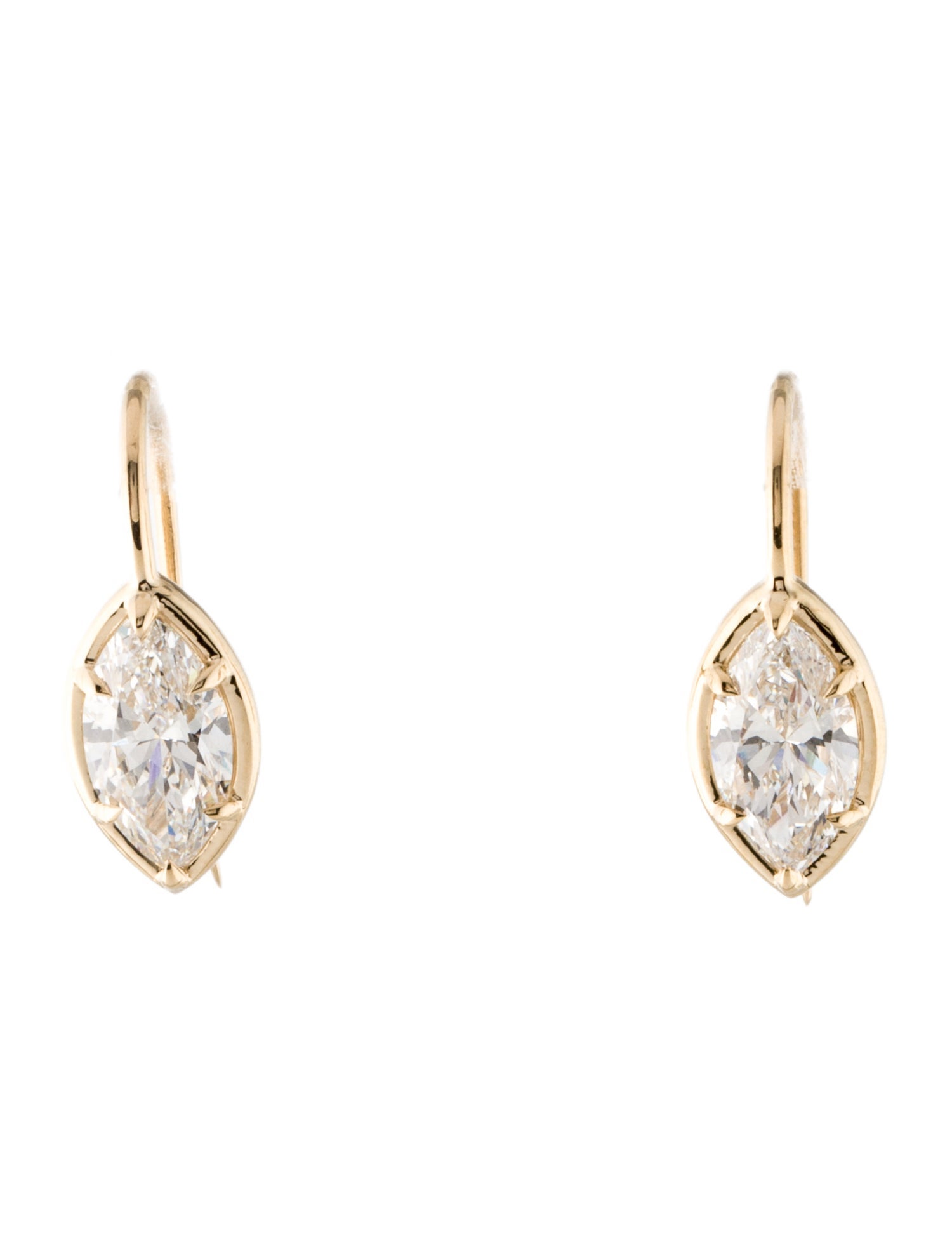 Earrings 14K 2.93ctw Lab-Grown Diamond Drop Earrings