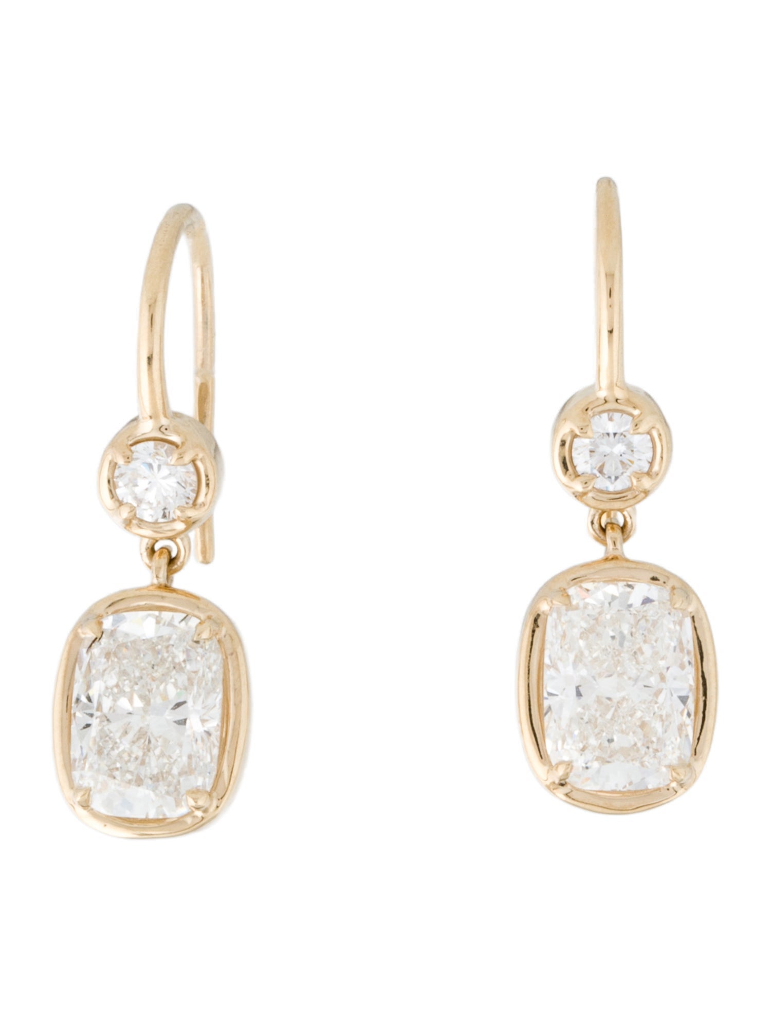 Earrings 14K 2.86ctw Lab-Grown Diamond Drop Earrings